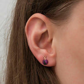 Boucles d'oreilles coccinelle en argent